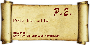 Polz Esztella névjegykártya